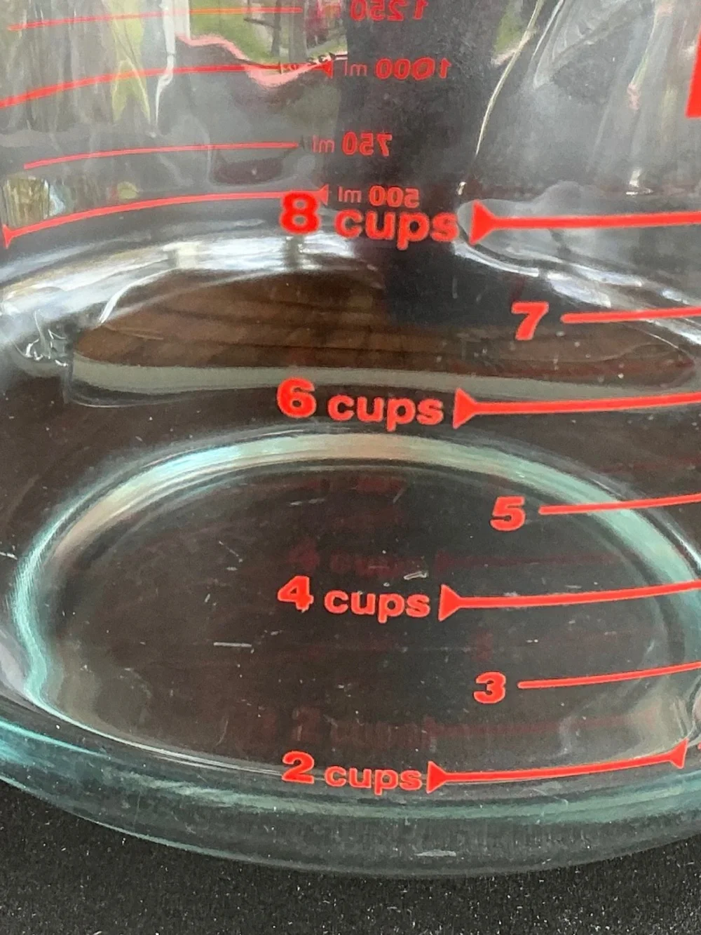 Pyrex 8 Cup 2 Qt Glass Measuring Cup Red Lettering USA No Chips Cracks - Picture 12 of 14